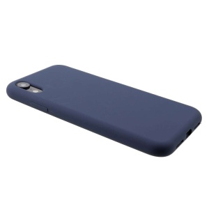 Husa protectie compatibila cu Huawei P40 Lite Liquid Silicone Case Albastru inchis - Img 3