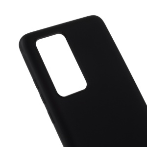 Husa protectie compatibila cu Huawei P40 Pro Liquid Silicone Case Negru - Img 4