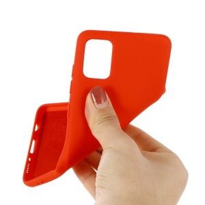 Husa protectie compatibila cu Samsung A71 Liquid Silicone Case Rosu - Img 3