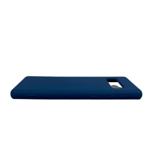 Husa protectie compatibila cu Samsung S10 Liquid Silicone Case Albastru inchis - Img 8
