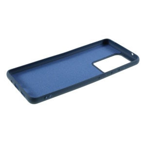 Husa protectie compatibila cu Samsung S20 Ultra Liquid Silicone Case Albastru inchis - Img 5
