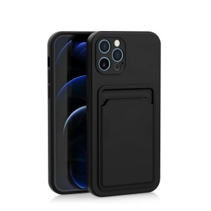 Husa protectie cu suport card compatibila cu Samsung A72 Negru - Img 1