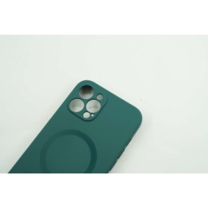Husa protectie Flippy compatibila cu Apple iPhone 12 Mag Safe Silicone Verde - Img 4