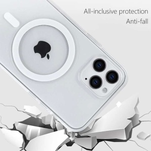 Husa protectie Flippy compatibila cu Apple iPhone 12 Pro Max Mag Safe Silicone Transparent - Img 13