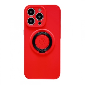 Husa protectie Flippy compatibila cu Apple iPhone 13 Mini Mag Safe Silicone Rosu - Img 1