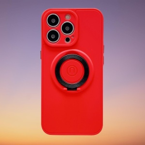 Husa protectie Flippy compatibila cu Apple iPhone 13 Pro Mag Safe Silicone Rosu - Img 3