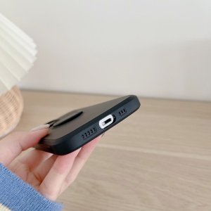 Husa protectie Flippy compatibila cu Huawei P40 Lite E Liquid Silicone Ring cu suport rotativ Negru - Img 6