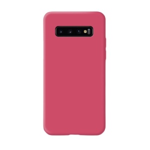 Husa protectie Flippy compatibila cu Samsung Galaxy S10 Liquid Silicone Case Fuchsia - Img 2