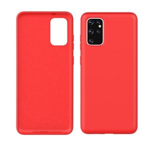 Husa protectie Flippy compatibila cu Samsung Galaxy S21 Ultra Liquid Silicone Case Rosu - Img 5
