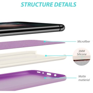 Husa protectie Flippy compatibila cu Samsung S20 Ultra Liquid Silicone Case Mov - Img 3