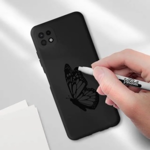 Husa protectie Flippy pentru Samsung A22 5G Liquid Silicone Negru - Img 3