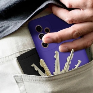 Husa protectie Flippy pentru Samsung A53 5G Liquid Silicone Mov - Img 7