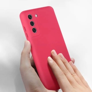 Husa protectie Flippy pentru Samsung S21 FE Liquid Silicone Fuchsia/Roz - Img 7
