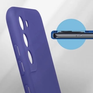 Husa protectie Flippy pentru Samsung S21 FE Liquid Silicone Mov - Img 4