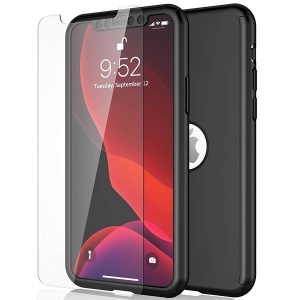 Husa Samsung Galaxy S20 Plus, Full Cover 360, Negru + Folie de protectie - Img 9