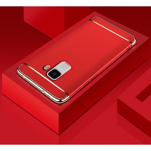 Husa Samsung Galaxy S9 Plus Luxury Plating 3 in 1 Rosu - Img 4