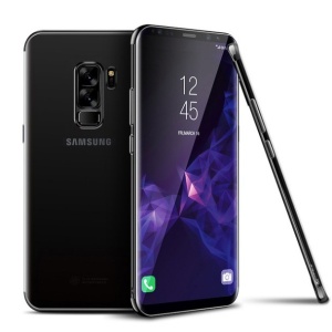 Husa Samsung Galaxy S9 Plus Transparent cu Margini Negre - Img 2