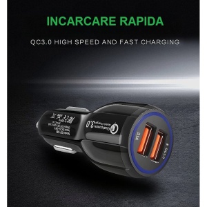 Incarcator Auto, Flippy, Pentru Bricheta, Incarcare Rapida, Interfata USB, 12V-24V, Negru - Img 5