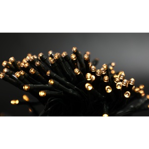 Instalatie Craciun, 20 metri, 200 de LED-uri, alb cald, cu energie solara, fir de cupru, liniar, interior/exterior, Flippy - Img 5