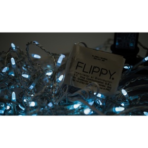 Instalatie Craciun, 23 m, 668 Led-uri ,Franjuri, Alb rece, 8 jocuri de lumini, Transformator cu telecomanda, Interconectabila, Prelungitor 5 m inclus, Fir Negru, Flippy - Img 2