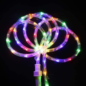 Instalatie Craciun, 66 m, 1584 Led-uri, Furtun Luminos, Multicolor, Transformator, Sectionabila, 220 V, Flippy - Img 2
