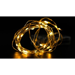 Instalatie de Craciun cu Baterii Tip Liniar, 2 jocuri de lumini, Fir Cupru 3 m 30 LED -uri, Alb Cald - Img 8