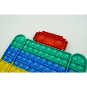 Jucarie antistres din silicon Flippy, Pop it Now and Flip It ,Robot ,Multicolor ,Model 3 - Img 3