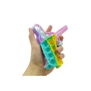 Jucarie antistres din silicon, Pop it Now and Flip It, Unicorn, Multicolor, Model 3 - Img 4