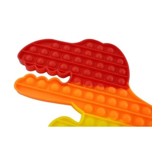 Jucarie antistres din silicon Pop it now, forma Dinozaur, multicolor, urias - Img 2