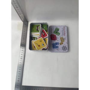 Jucarie Pentru Copii Montessori Flippy, Cub din Lemn, Asamblare Fete, 64 de Carti Distractive, pentru Baieti si Fete, Varsta +3 ani, Educativ, Cutie din Aluminiu, 13.5 x 4 x 9 cm, multicolor - Img 15