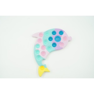 Jucarie senzoriala antistres, Simple Dimple, Delfin, Macarons,Flippy - Img 2