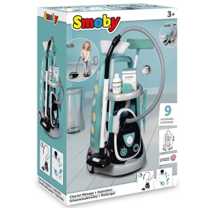 Jucarie Smoby Set curatenie cu troller si aspirator electronic negru - Img 7