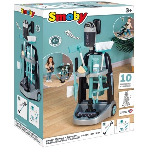 Jucarie Smoby Set curatenie cu troller si aspirator electronic Rowenta negru - Img 13