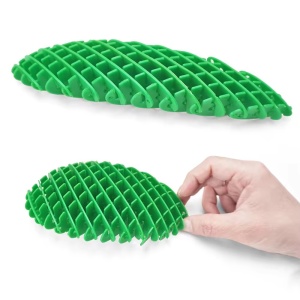 Jucarie Worm Fidget de Decompresie, Flippy, Anti Stres, Dimensiune Compacta 10 cm, Dimensiune Extinsa 24.5 cm, Verde - Img 7