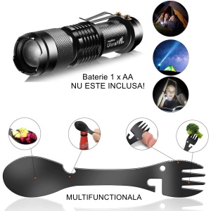 Kit supravietuire multifuncional Flippy, 40 de Instrumente Profesionale, Echipament de prim-ajutor, Drumetie, Camping - Img 3