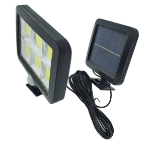Lampa Solara LED 120 COB, Flippy, 6 Grile, Senzor de Lumina si Miscare, Lungime Cablu 4.8 m, Lumina Alba - Img 4