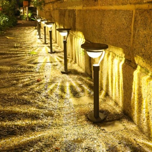 Lampa solara LED cu 2 moduri de fixare, IP65, material ABS, baterie 4.5 V, 200 mah, 450 Lumeni, 42.5 x 15 cm, alb cald, - Img 8