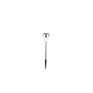 Lampa solara Led decorativa pentru gradina, Argintie, Flippy, Lumina Alb Cald - Img 1