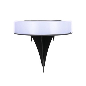 Lampa solara LED, sub forma de cerc, pentru gazon sau gradina, Rezistenta la apa, Flippy, Alb rece - Img 1