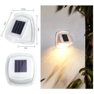 Lampa solara LED tip aplica pentru perete Flippy, 8.5 x 9 cm, 2V, ABS, 600mAh, rezistent la apa, material ABS, 8 LED-uri, alb cald - Img 3