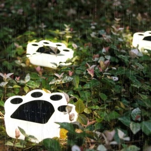 Lampa solara LED, Tip laba de urs, pentru gazon sau gradina, Rezistenta la apa, Flippy, Alb rece - Img 4