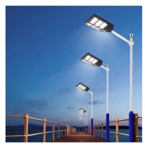Lampa solara stradala Flippy, cu telecomanda, senzor de miscare si lumina, suport prindere, 480 LED-uri, IP65, ABS, 15AH, 300W, temperatura culoare 6500K, 44.6x34.8x7.2 cm, autonomie 10-12 ore, negru - Img 4