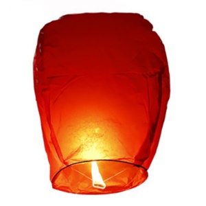 Lampion zburator, Flippy, hartie biodegradabila, Rosu - Img 2