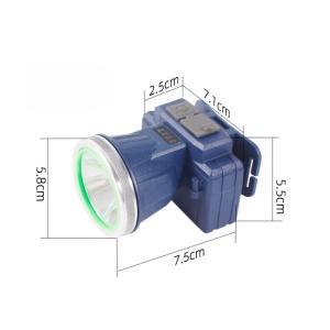 Lanterna LED de Montat pe Cap, Flippy, cu Raza Lunga de Zoom, Reincarcabila USB, Far Telescopic, Rezistent la Apa, Reglabil, pentru Pescuit in Aer Liber, Camping, Lumina Puternica, Lanterna, 7.5x5.8x5.5 cm, Albastru - Img 4