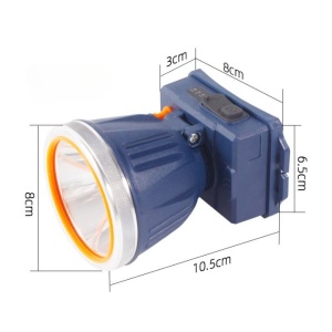 Lanterna LED de Montat pe Cap, Flippy, cu Raza Lunga de Zoom, Reincarcabila USB, Far Telescopic, Rezistent la Apa, Reglabil, pentru Pescuit in Aer Liber, Camping, Lumina Puternica, Lanterna, 10.5x8x6.5 cm, Albastru - Img 4