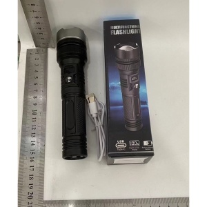 Lanterna Power Bank LED, Flippy, Incarcare USB, Raza 200m, 10W, Model T6 Telescopic, Functie Zoom si Incarcare Telefon, 1800 mAh, Negru - Img 2