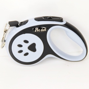 Lesa Automata Retractabila, Flippy, pentru Caini, 3m, 20 kg, ABS, Negru/Bleu, 8x12x4 cm - Img 5