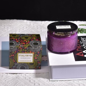 Lumanare Parfumata, Flippy, Model Borcan, Mov, Aroma de Ceai Alb - Img 2