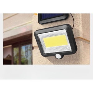 Lumina cu incarcare solara, 100 LED cu 1 grila pe inductie, montaj pe perete, Flippy - Img 2