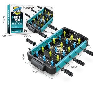 Masa de Fotbal cu Teren si 18 Jucatori Flippy, 6 Manere, 2 Mingi, cu Tablou Scor, din ABS, 49.8x26x6.6 cm, Design Multicolor, pentru Copii/ Adulti - Img 2